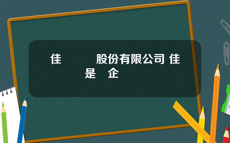 佳訊飛鴻股份有限公司 佳訊飛鴻是國企嗎